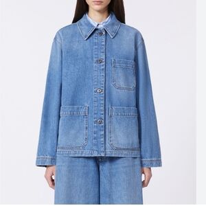 Well Worn  Light Blue Denim Button-Front Jacket Women's Size M